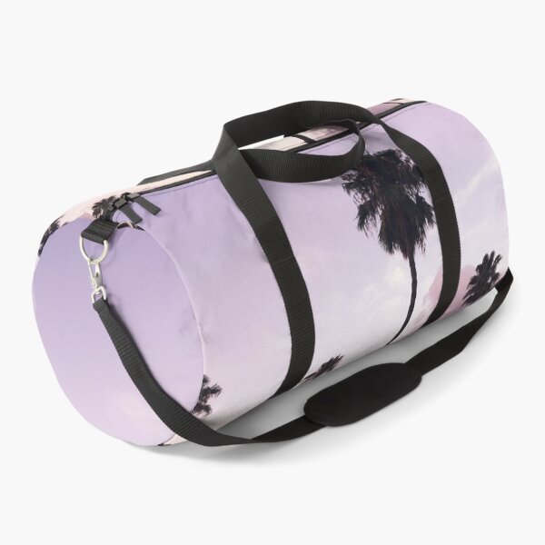 Item preview, Palm trees on pastel pink and purple sky in Barcelona, Spain designed and sold by Milanicole.
