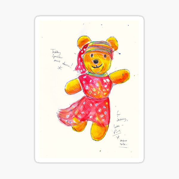 Teddy Sparkles Must Dance! Sticker