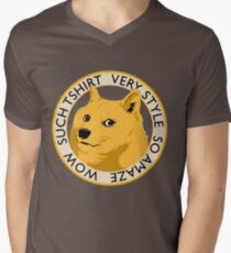 Wow such shirt! Men's V-Neck T-Shirt