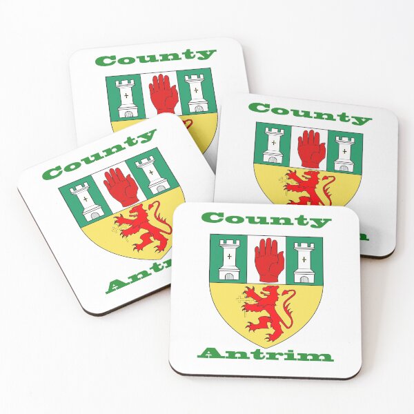 Item preview, County Antrim Coat of Arms designed and sold by CrankyOldDude.