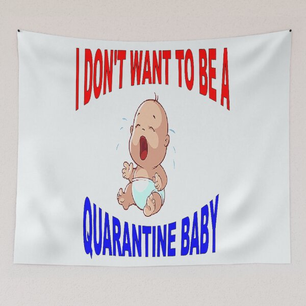 Item preview, Unhappy Quarantine baby, cute design designed and sold by Adri Barnard.
