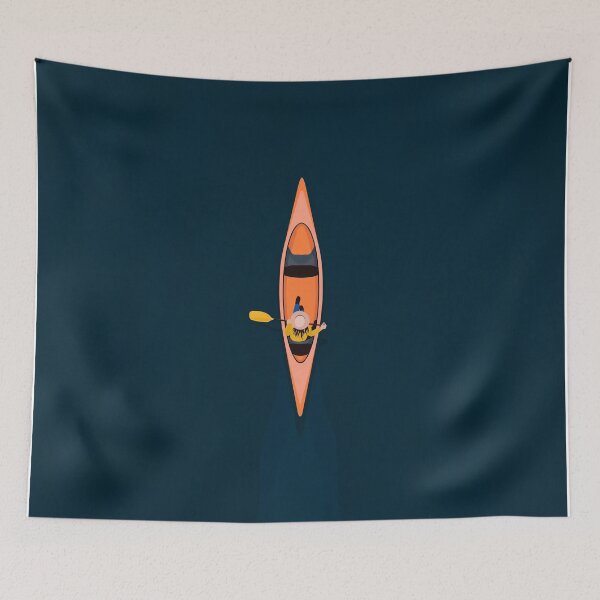 Item preview, Canoeing Therapy | Aerial Illustration  designed and sold by The-Drone-Man.
