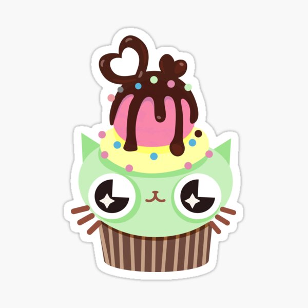 Pegatinas Gato De La Magdalena Redbubble - roblox escuela de princesas horneando pasteles y cupcakes pakvim net hd vdieos portal