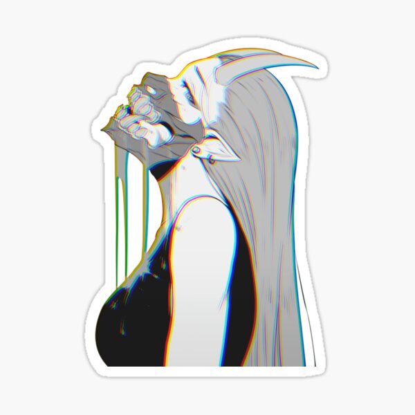 Masked Girl Sticker