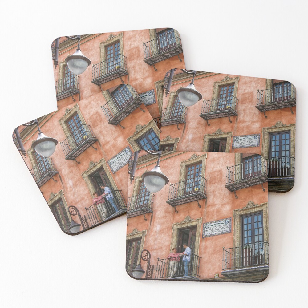 Colourful Seville Architecture Coasters (Set of 4)
