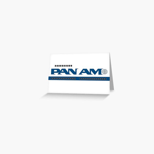 Pan Am 747 Style Greeting Card