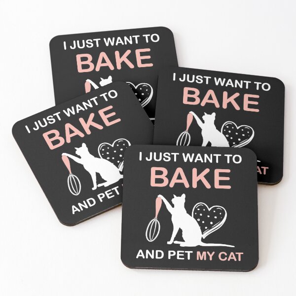Item preview, I Just Want To Bake And Pet My Cat designed and sold by Art-Max.