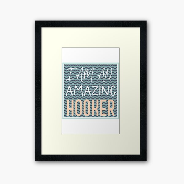 Knitting (wavy saying) Framed Art Print