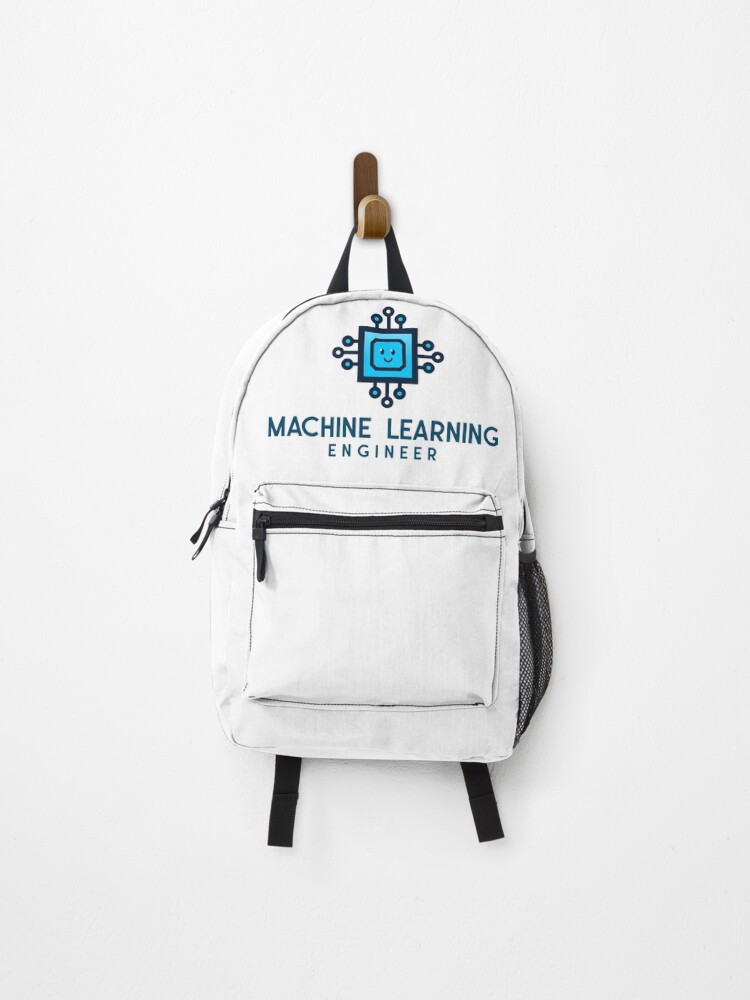Thumbnail 1 of 3, Backpack, Smiling Machine Learning designed and sold by aviationgeektee.