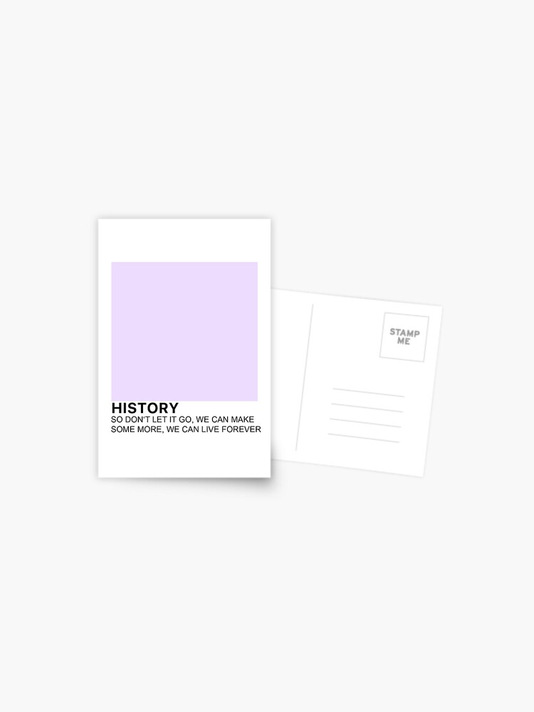 History Pantone  Postcard for Sale by erinxswan