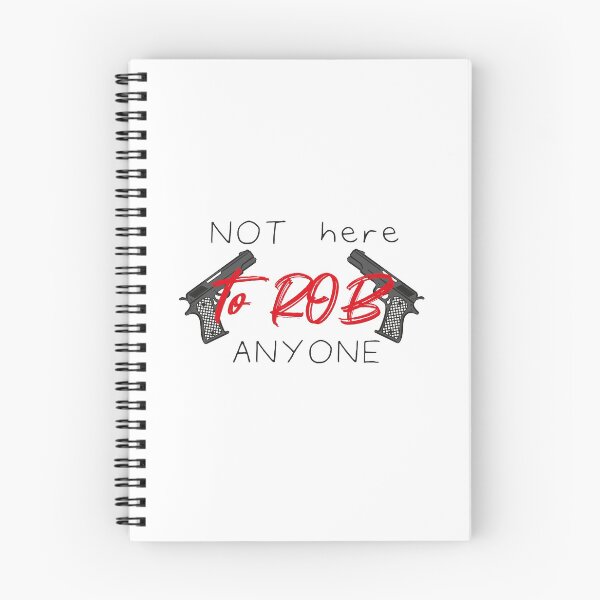 Item preview, Not Here To Rob Anyone Simple Funny Quote With Guns Graphic illustration  designed and sold by MerchSpot.