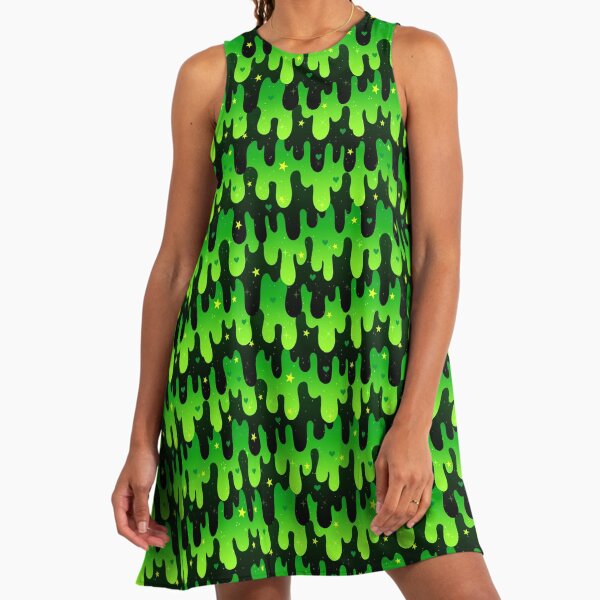green emerald velvet dress The Slime Dress