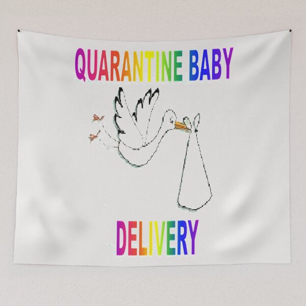 Item preview,  Quarantine baby delivery, cute design designed and sold by Adri Barnard.