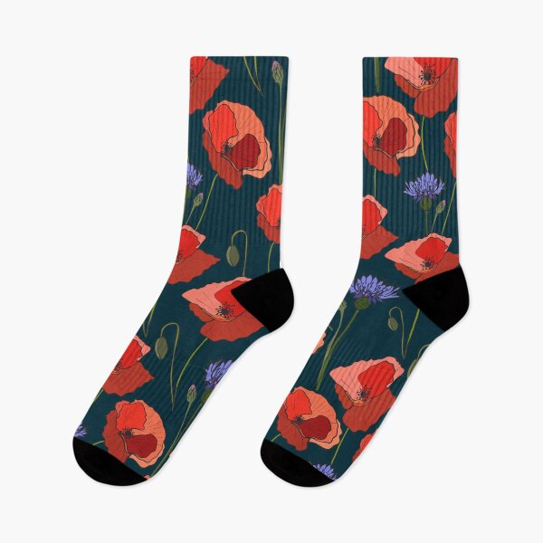 Item preview, Poppy cornflower summer pattern designed and sold by EngineerGoC.
