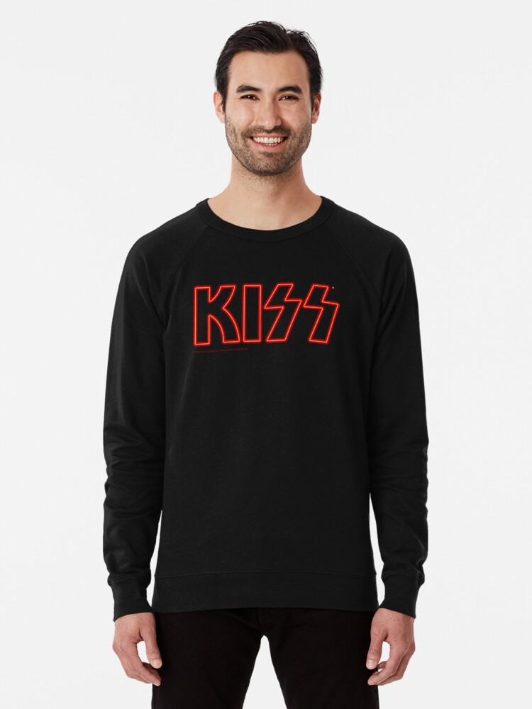 KISS Band Neon Logo Lightweight Sweatshirt