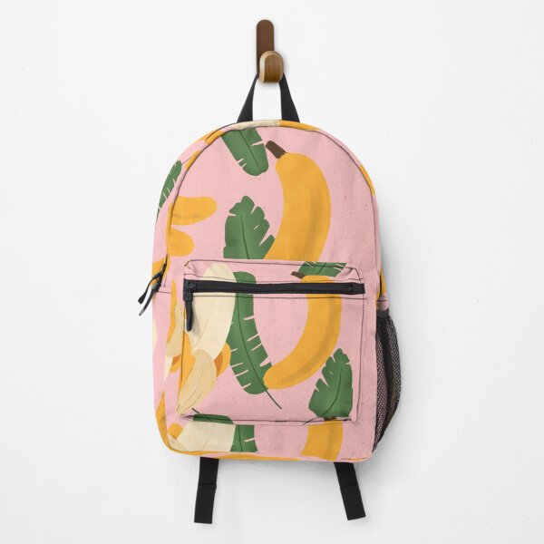 Item preview, Summer Bananas in peachy pink designed and sold by CoffeePandaArt.