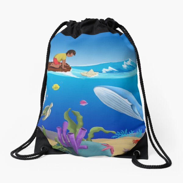 Under the Sea Drawstring Bag