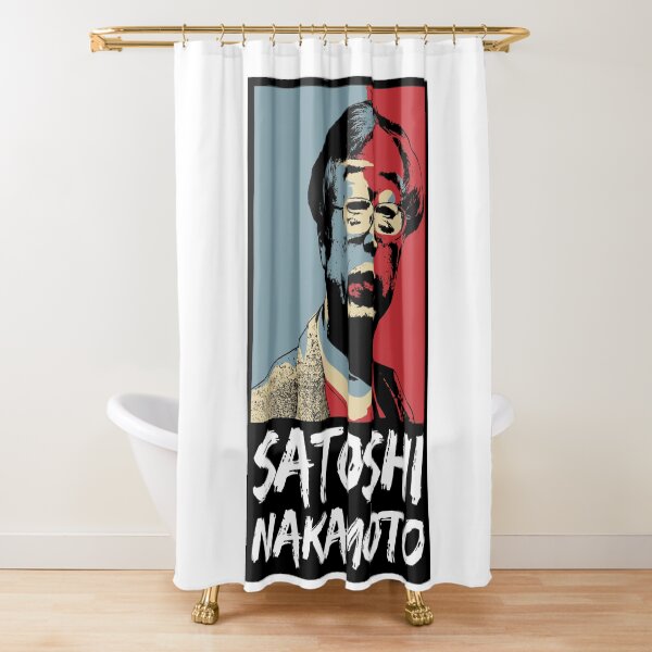 Bitcoin Satoshi Nakamoto Shower Curtain