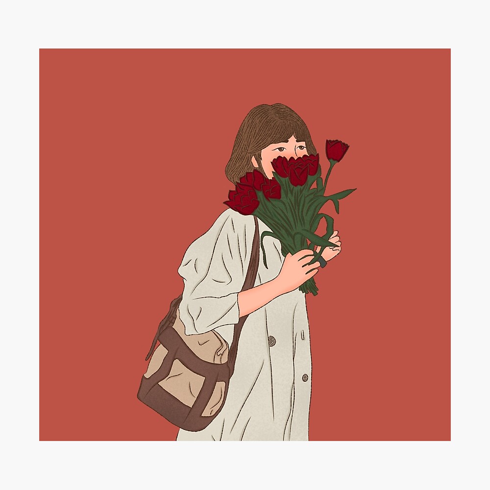 Girl Holding Flowers Aesthetic | sites.unimi.it