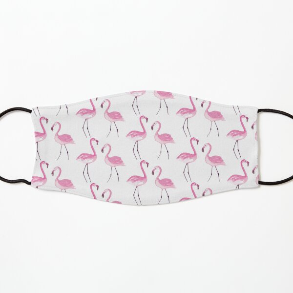 Watercolour Flamingoes, Watercolor Flamingoes Kids Mask