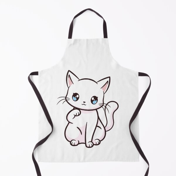 Artikelvorschau, Nette Kawaii weiße Katze Neko entworfen und verkauft von cchiaw.