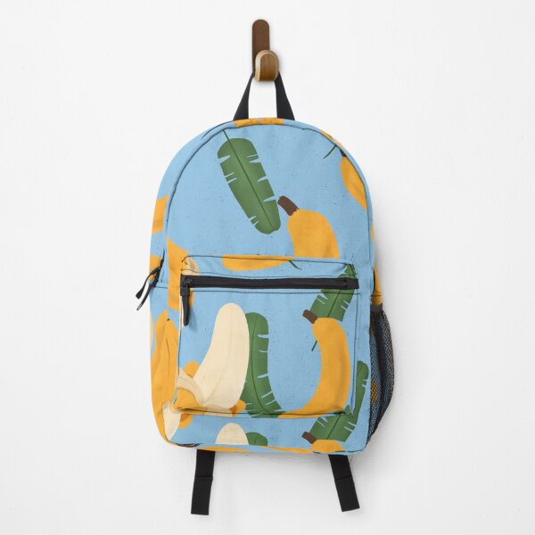 Item preview, Summer Bananas in sky blue designed and sold by CoffeePandaArt.
