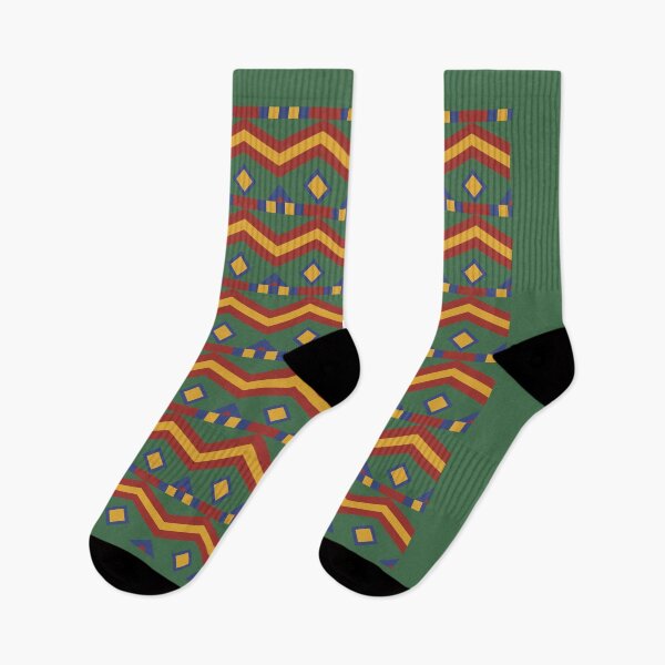 Item preview, Red yellow zigzag pattern designed and sold by Rakos-Merch.