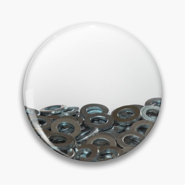 Item preview, Metal Washers Close Up on a White Background designed and sold by MarkUK97.