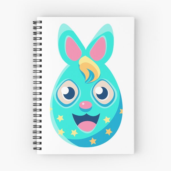 Item preview, Easter egg shaped bunnies colorful girly designed and sold by ELBStore.