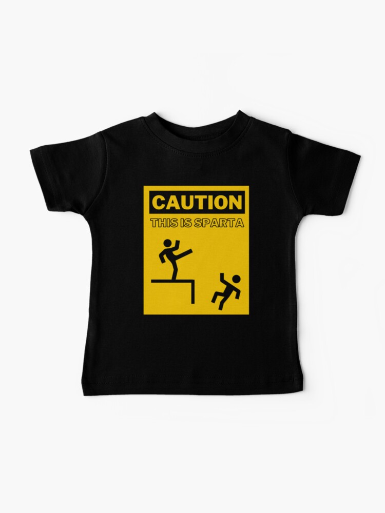 Caution This Is Sparta Cool T-shirt Funny Tee Shirt Spartan T
