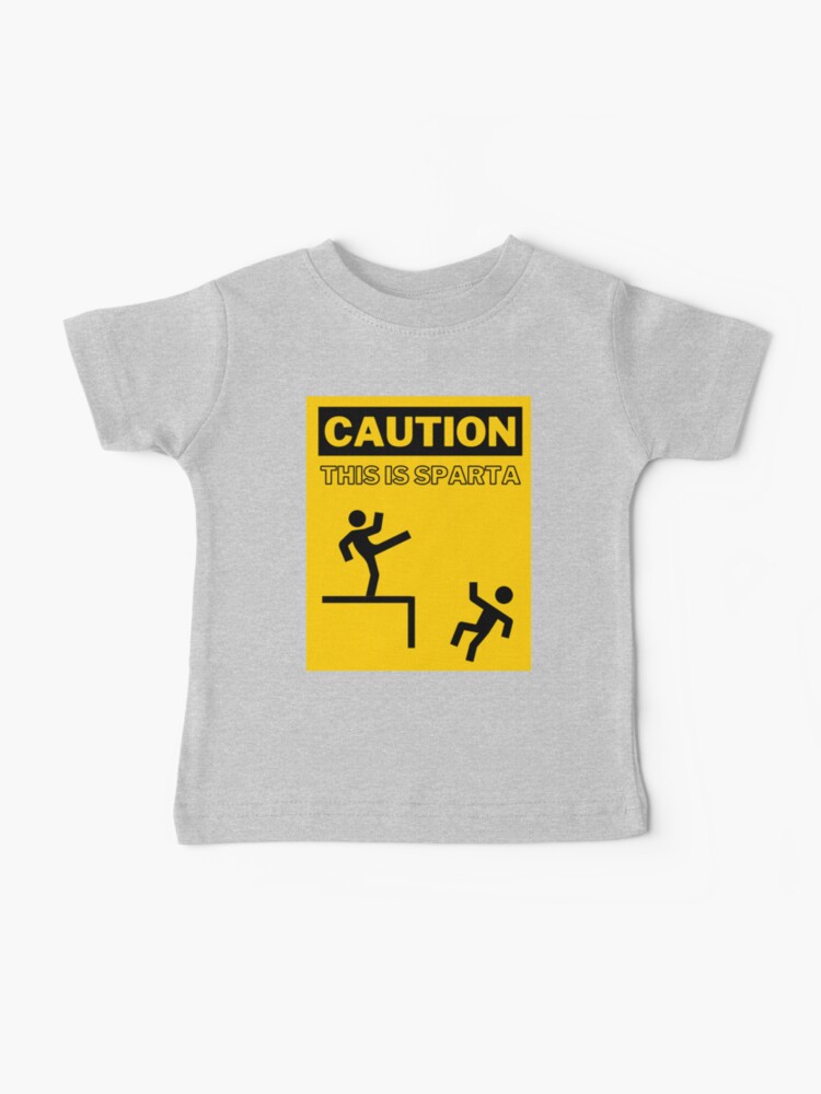 Caution This Is Sparta Cool T-shirt Funny Tee Shirt Spartan T