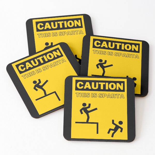 Item preview, Caution This Is Sparta - Funny Sign designed and sold by m95sim.