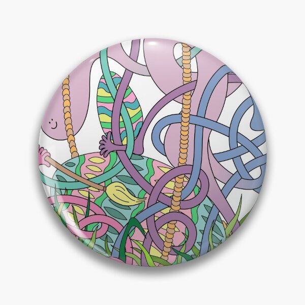 Item preview, Mr Squiggly Painting Easter Eggs designed and sold by Becky Titus.