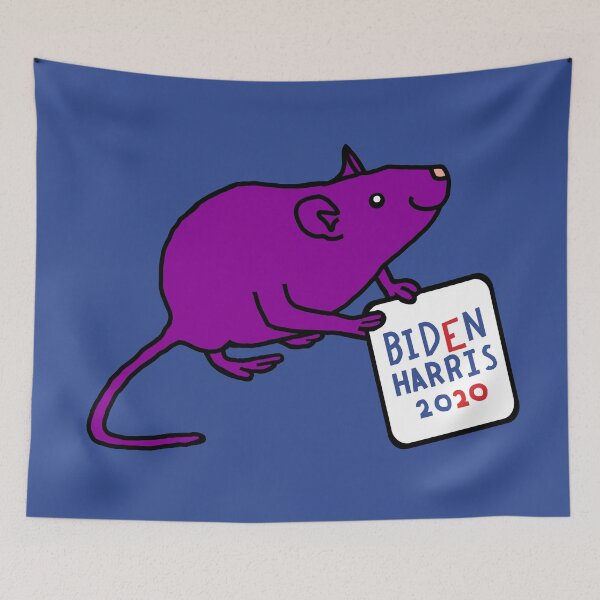Item preview, Purple Rat with Biden Harris Sign designed and sold by ellenhenry.