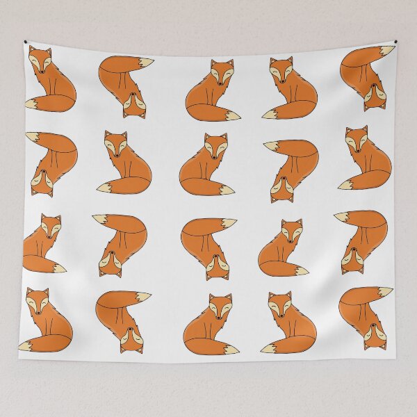 Item preview, Colorful fox pattern design designed and sold by GulArt.