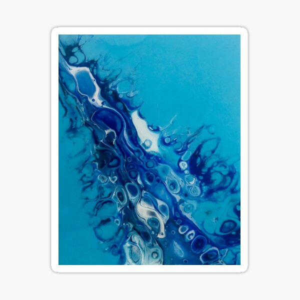 Blue pour Sticker