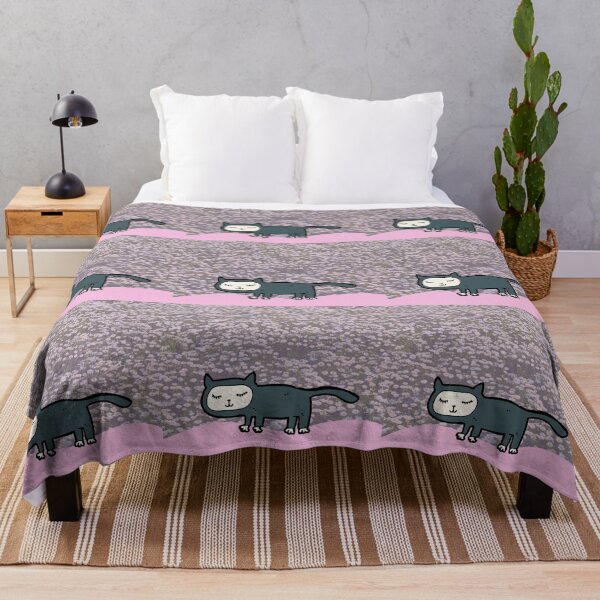 Item preview, Cute Cat in Daisy Field Design designed and sold by AtarangiDesigns.