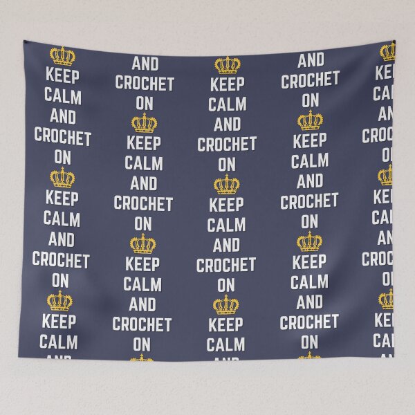 Item preview, Keep calm and crochet on designed and sold by bumperapparels.