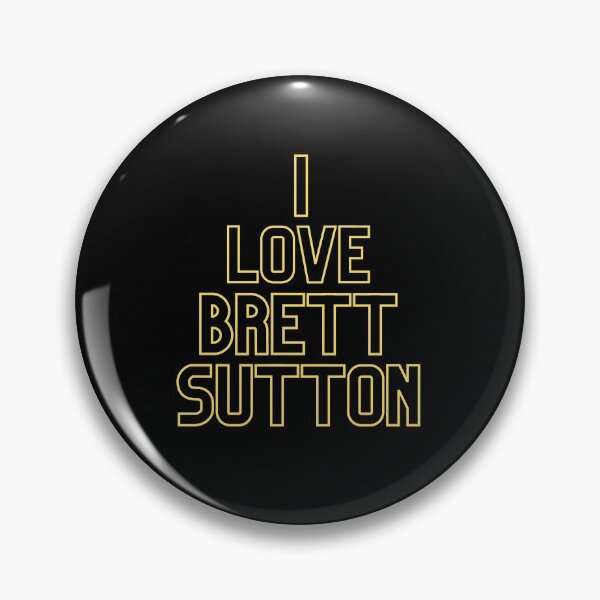 Item preview, I love Brett Sutton, Yellow Font designed and sold by bas19101.