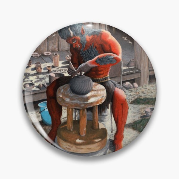 Artikelvorschau, Oger mit Töpferscheibe Fantasyart entworfen und verkauft von HelmsArt.