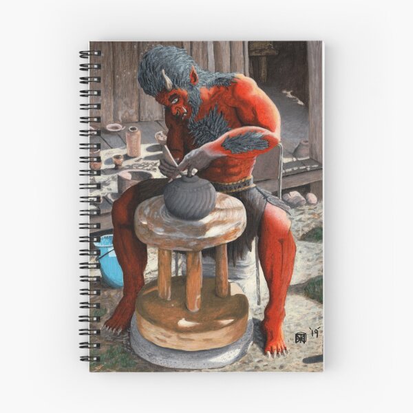 Artikelvorschau, Oger mit Töpferscheibe Fantasyart entworfen und verkauft von HelmsArt.