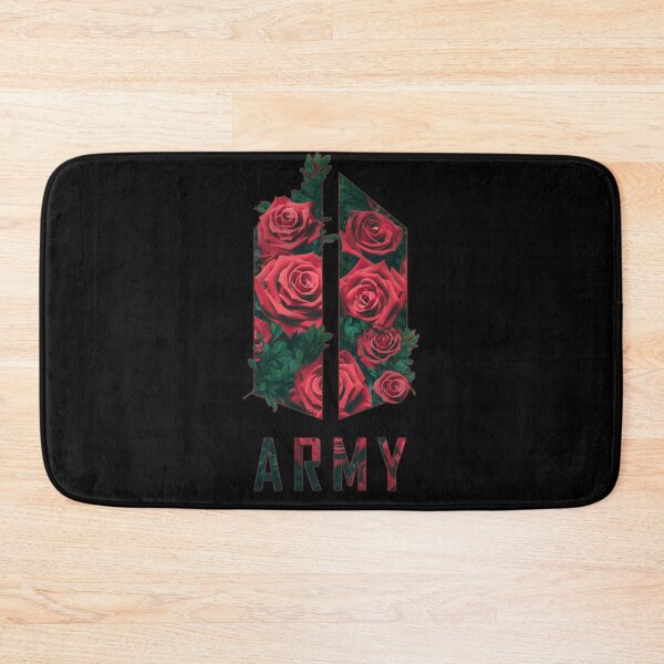 Item preview, BTS Army logo (rose texture flowers) | Kpop Army | RM, Suga, Jin, Jimin, J-Hope, Jungkook, V designed and sold by Vane22april.