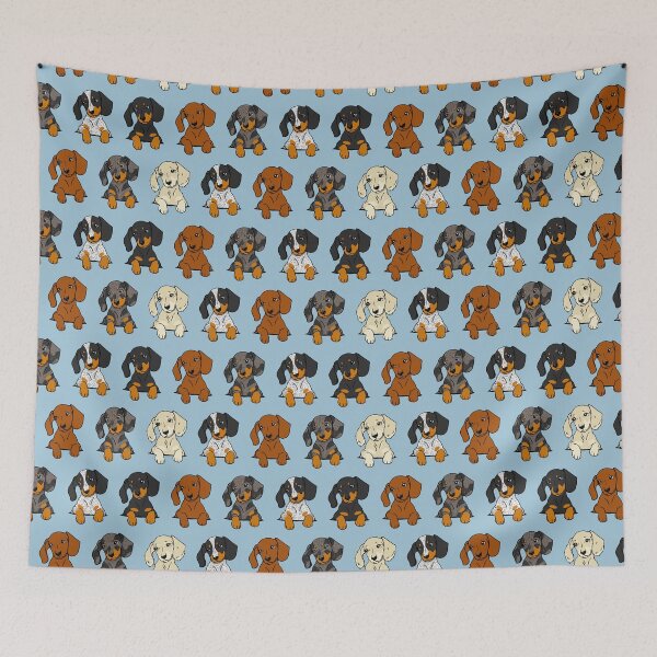 Item preview, All Breeds Dachshund Blue Sticker Pack designed and sold by Reiyankhairina.