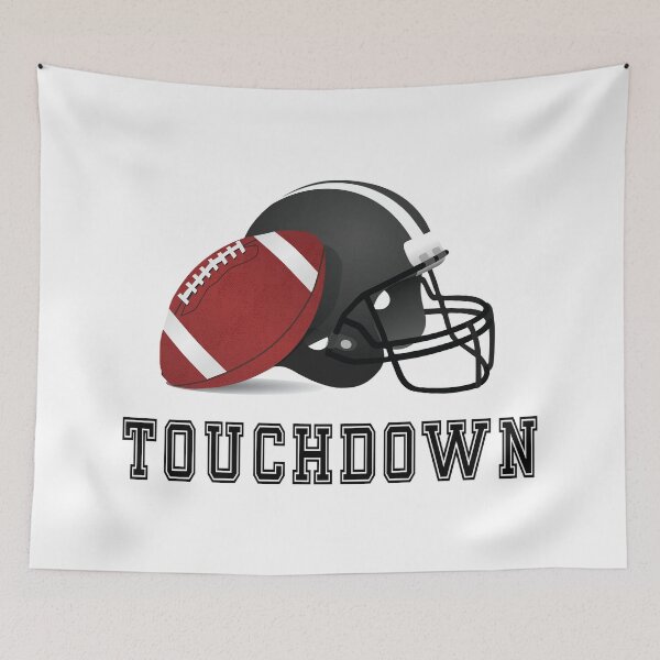 Item preview, Touchdown, Football With Football Helmet designed and sold by 4AllTimes.