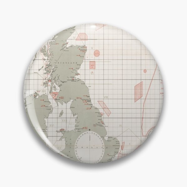 Item preview, Vintage English Channel Naval Minefields Map (1918) designed and sold by BravuraMedia.