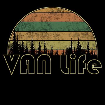 Artwork thumbnail, Van Lovers, Retro Minimalist Van Life by MoCalli