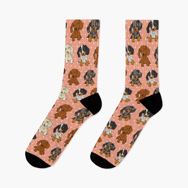 Item preview, All Breeds Dachshund Coral Polkadot designed and sold by Reiyankhairina.