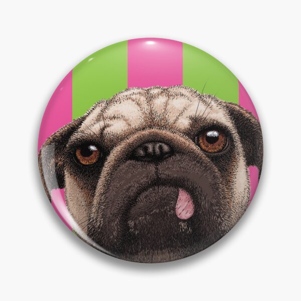 Item preview, Pug with beach stripes designed and sold by cjnconway.