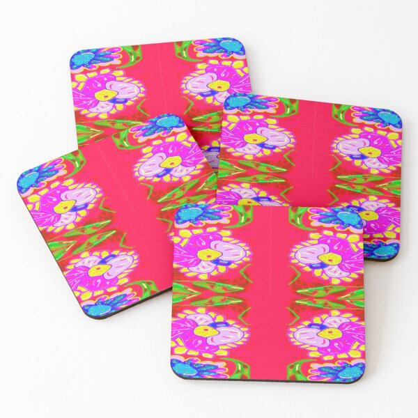 Item preview, flowers on red designed and sold by Nickdavisinghe.