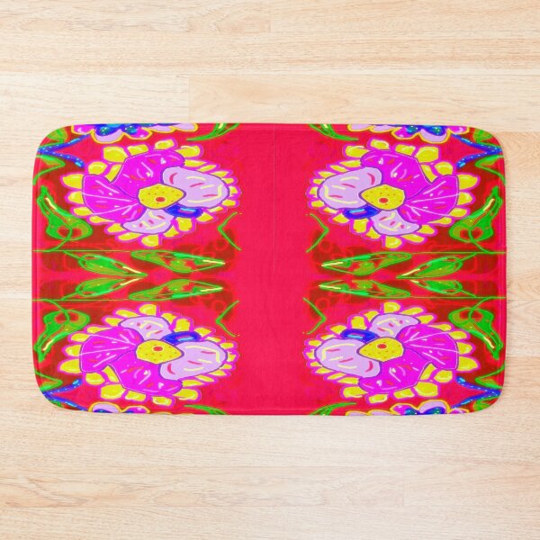 Item preview, flowers on red designed and sold by Nickdavisinghe.